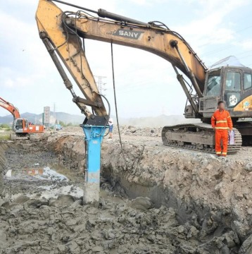 Soil Stabilization Attachment YM-VF200: 1280mm Mixing Width, 0-10m Mixing Depth
