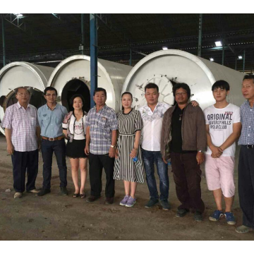 Automatic old rubber pyrolysis plant