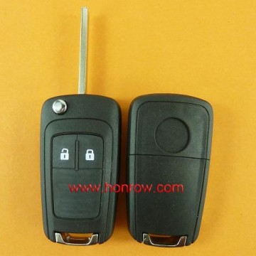 Buick 2 button modified remote key blank flip key fob with Hu100 key blade