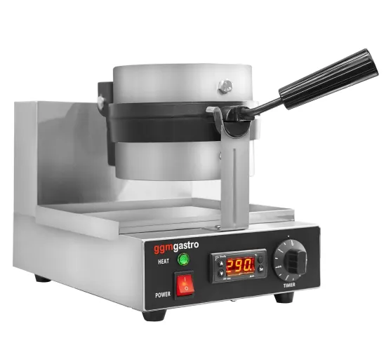 Commercial Electric Heating Waffle Machine Thick Single-Sided Heating Single-Head Muffin Flower Waffle Furnace