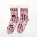 Ladies circular machine cozy socks inside