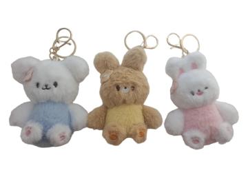 Cartoon Cute Plush Toys with Keychain
