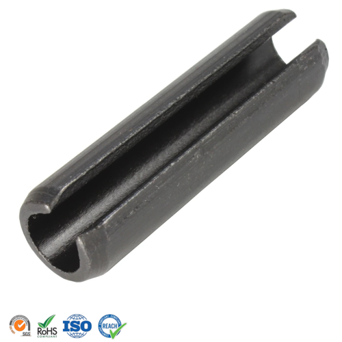 Pino cilíndrico elástico com fenda para serviço pesado com mola