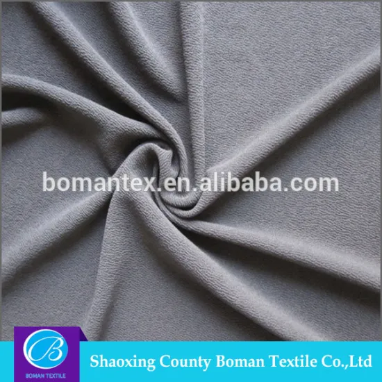 Hot selling Elastic Crepe Fabric 95%Polyester+5%Spandex Crepe Fabric for Wholesales