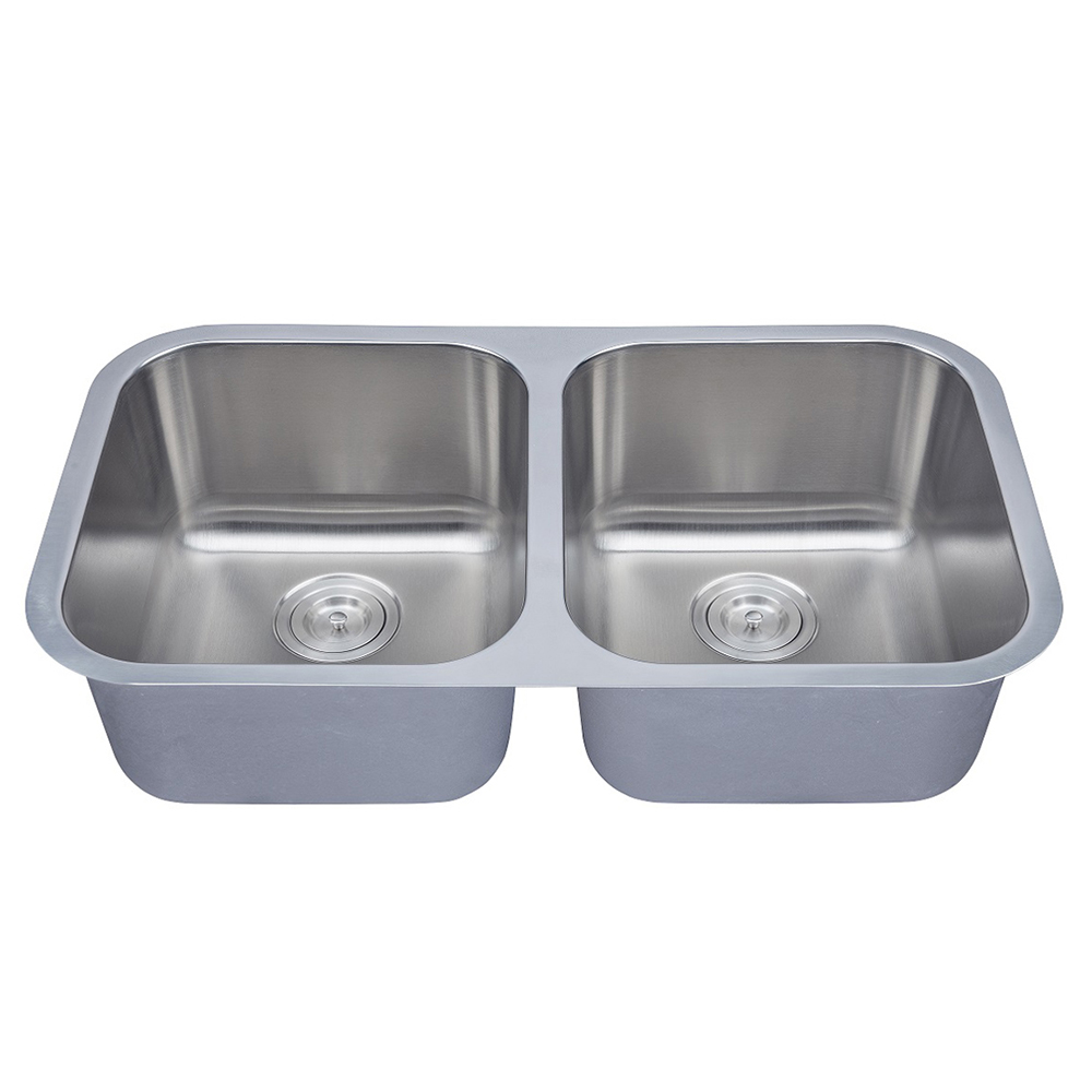 Equal Bowl Stainless Steel 16 Gauge Kitchenl Sinks