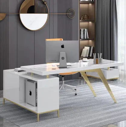 Modern Simple Corner Desk - Luxury Office Furniture