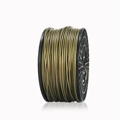Gold 1.75mm Plastic Filament , Reprap Plastic Filament For Printing
