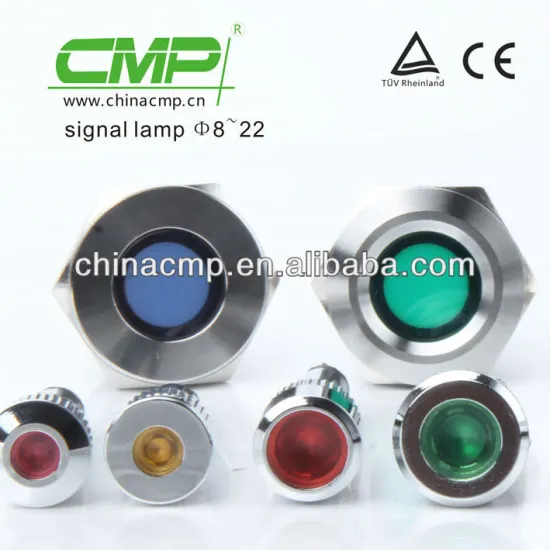 Export Head Electrical Emergency Indicator Lamp With Concave Head Shape,LED Indicator Light