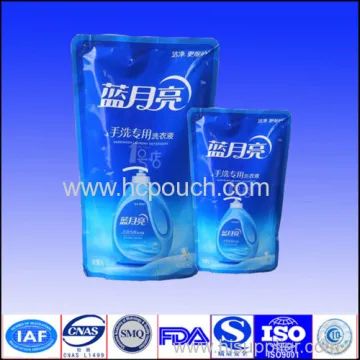 Stand Up Bags For Liquid Detergent With Zipper 