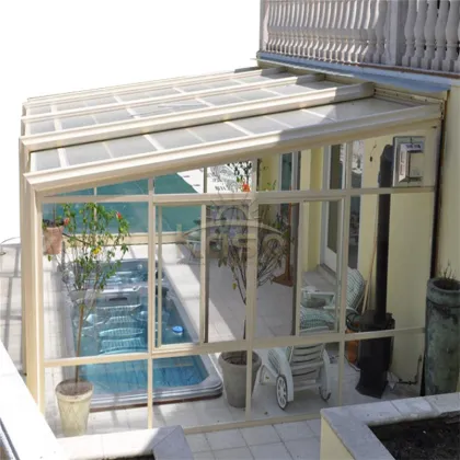 Glass Pool House Winter Garten Aluminum Frame Sunroom