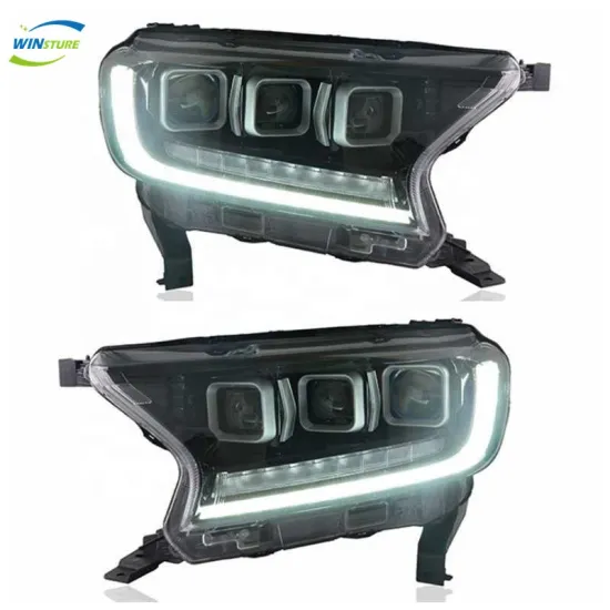 WINSTURE High-Quality LED Headlights for Ford Ranger T6, T7, T8 (2012-2021) - 3 Lens Pick Up Car Head Lamp Assy - RAN-A001