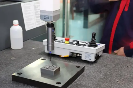 The customized precision connector mold parts in YIZE have high grinding precision