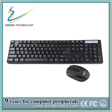 Pas cher clavier sans fil compact et souris Combo