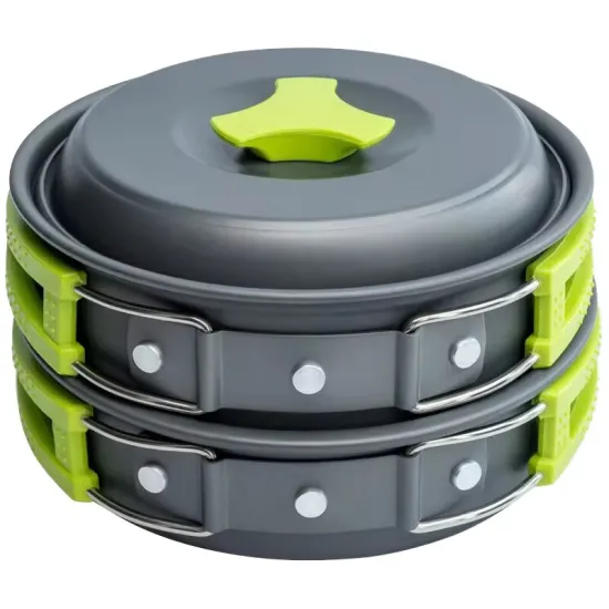 Portable Camp Cookware Set for 1-2 People