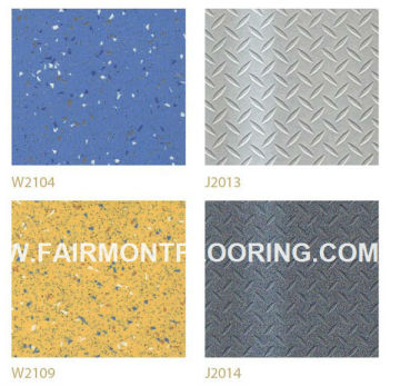 PVC Flooring for Bus / PVC Flooring for Sports, for Office in Tiles JX-02