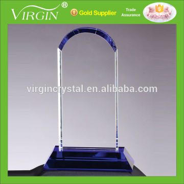 Wholesale sector shape crystal glass awards plaques for Office desk decoration