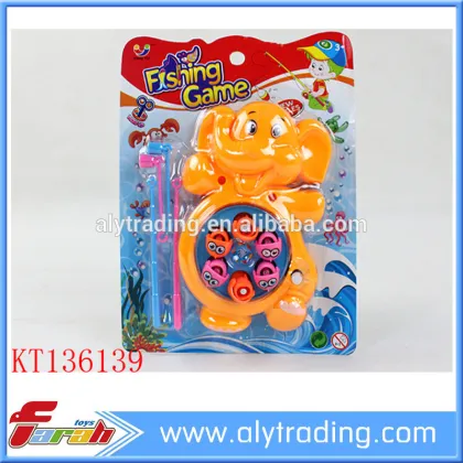 2016 B/O Play Set Magnetic Fishing Game Toys B/O fishing set with music and light