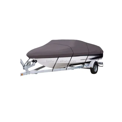 High Quality Lightweight 600D Full Size Motorboat Boat Cover