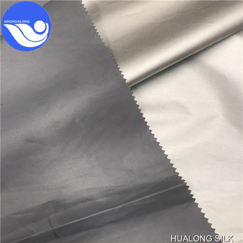 100 % polyester taffeta silver coated