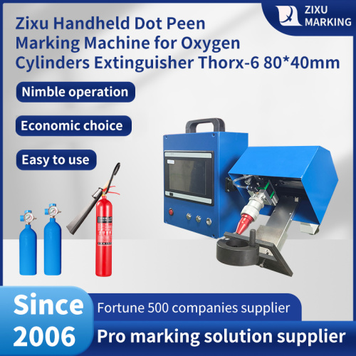 Ручная машина 80кс40мм Т6 точечной маркировки ацетиленового газового баллона небольшого диаметра