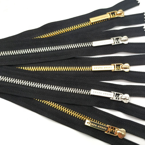 Brass Metal Clothes Zipper For Purses For Sale