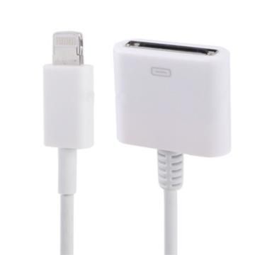 Lightning 8- to 30-pin cable adapter for iPhone 5, i-Touch 5, iPad mini and iPod Nano 7