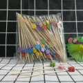 Plettri da cocktail decorativi in ​​bambù per frutta e feste