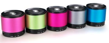 Mini 3.5mm Bluetooth Stereo Fuction Powerful Portable Fm Speakers With Battery For Mobile
