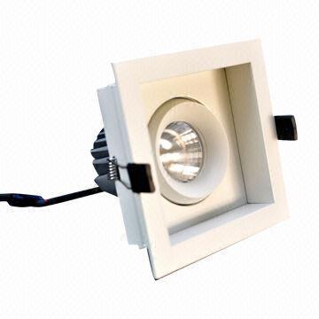 Recessed LED Grid Light/COB LED Downlight, 20W High-power, Sized 230 x 130 x 100mm
