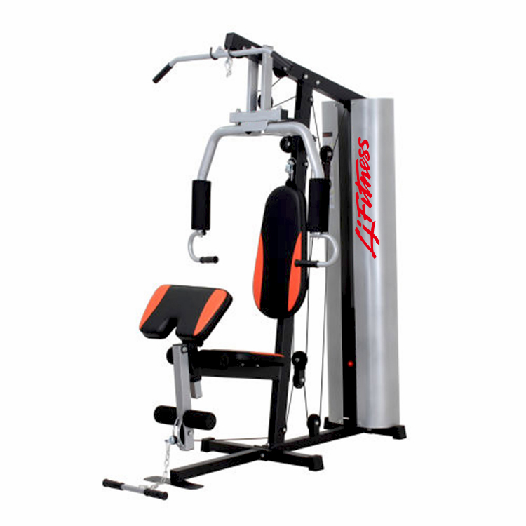 Single-station home gym fitness equipment