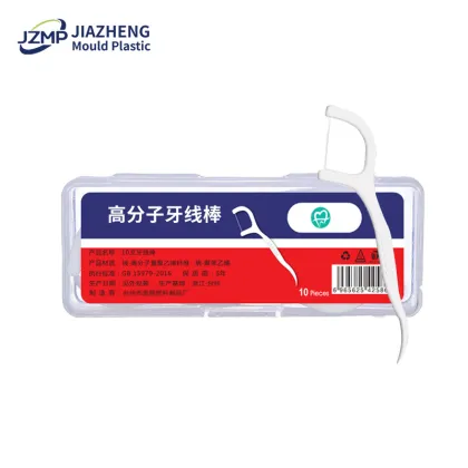 Elastic Polymer Floss Stick Floss Picks for Braces
