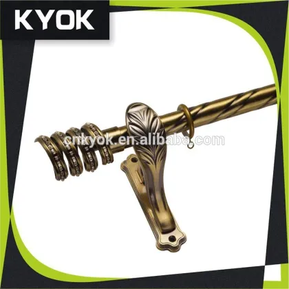 KYOK new designs double curtain rods factory & curtain rod accessory for roman curtain