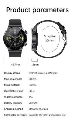 Smart Watch BW0382: Full Touch Screen Sport & Fitness Watch for Android and iOS