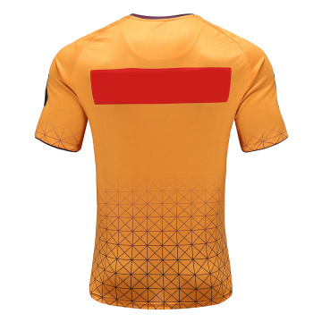 T-shirt da rugby da uomo Dry Fit color oro