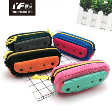 Custom simple color contrast high appearance level popular stationery childen's pen bag bag multifunctional bag