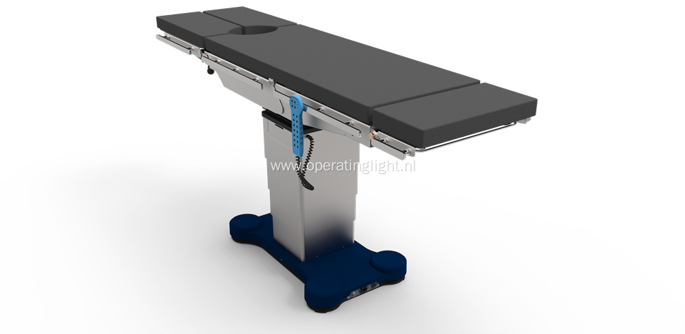 Individual leg plates electro hydraulic operating table