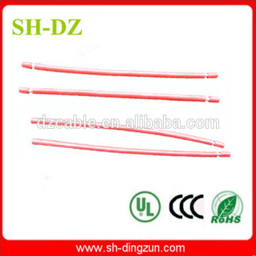 Cut wire of teflon and silicone insulation
