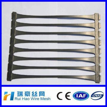 2014 manufacture 20KN~300KN polyester uniaxial geogrid / HDPE unizxial geogrid in low price