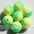 Double Colored Candy Beads Jewelry Finding DIY Beads