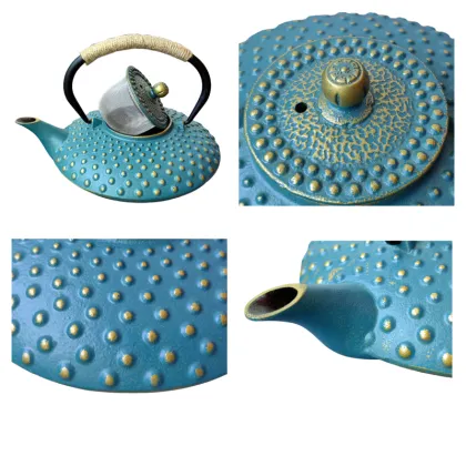 Custom Enamel Cast Iron Teapot & Coffee Kettle - 1000ML