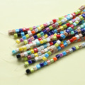 CANDY COLOR AND SQUARE CERAMIC BEADS 6MM 30pcs