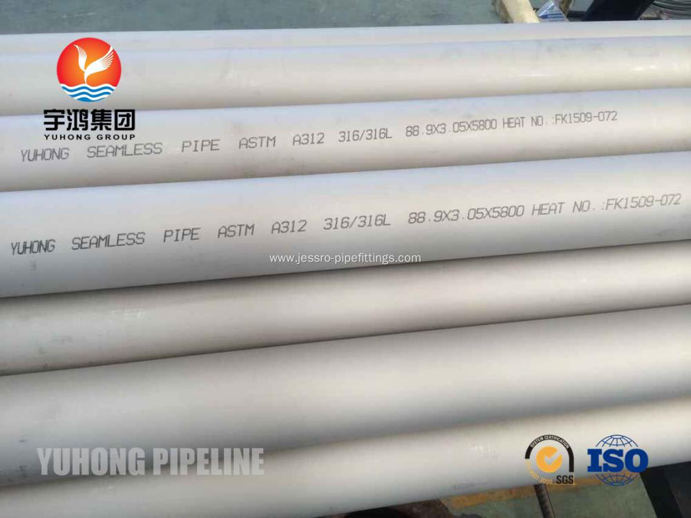 Stainless Steel Seamless Pipe ASTM A312 TP316/316L