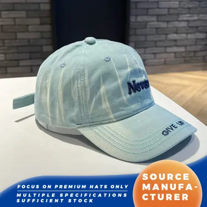 Never Give Up Washed Kids Baseball Caps