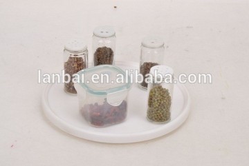 HOT SALE plastic Single Turntable tray organizer tray seasoning tray turning plate