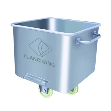 Stainless Steel Hopper Trolley for Meat Processing
