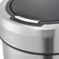 40L Stainless Steel Round Soft-Opening Touch Trash Can