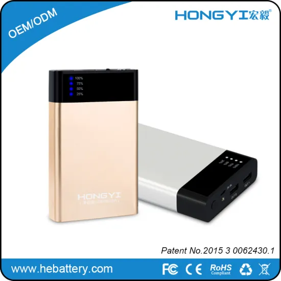 2016 new arrival 10000mah rechargeable 18650 li-ion USB power bank for Christmas'day