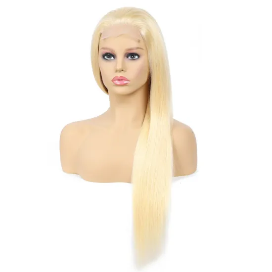 4x4 Straight Closure Wigs 613 Blonde Peruvian Virgin Human Hair Wigs for Black Women Peruvian Human Hair Lace Front 613 Wigs