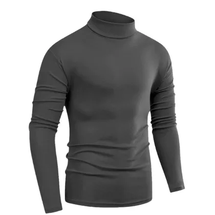 Men's Crew Neck Merino Wool Knit Base Layer Shirt