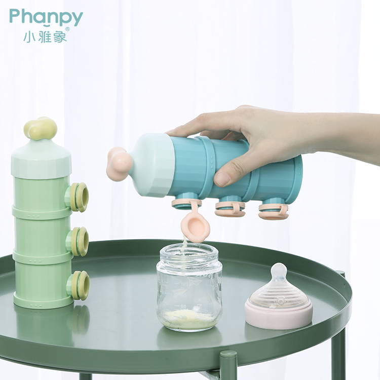 Cloud Shape Baby Milk Powder Container Dispenser-Pink